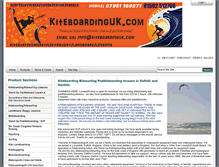 Tablet Screenshot of kiteboardinguk.com